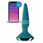 Анальная пробка с вибрацией Satisfyer Plug-ilicious 1, зеленая - Фото №1