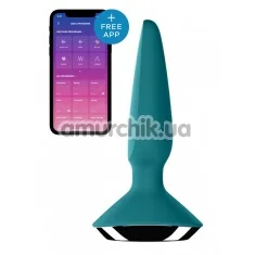 Анальная пробка с вибрацией Satisfyer Plug-ilicious 1, зеленая - Фото №1