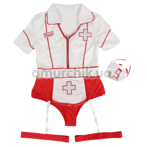 Костюм медсестры Star Night Nurse Body Set, белый: боди + головной убор