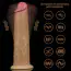 Вибратор с ротацией Dual-Layered Silicone Nature Cock LV410210, телесный - Фото №16