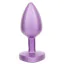 Анальна пробка з фіолетовим кристалом Jewel Small Amethyst Heart Plug, фіолетова - Фото №3