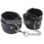Фіксатори для ніг Behave! Luxury Fetish Be Good Ankle Cuffs, чорні - Фото №1