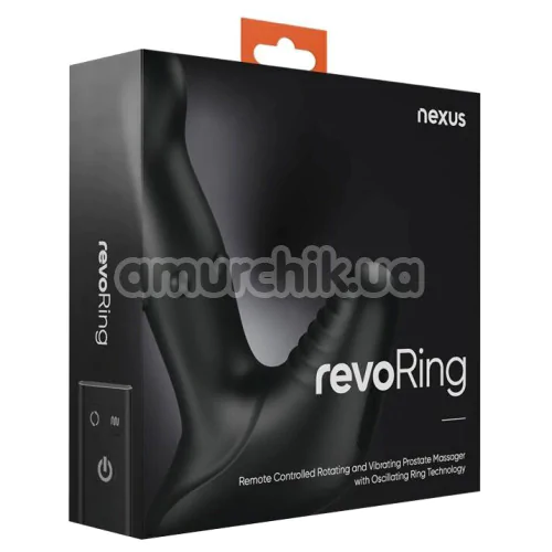 Вибростимулятор простаты с ротацией Nexus Revo Ring, черный