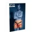 Кожаные стринги с анальной пробкой Zado Fetish Men's Leather String Plug, черные - Фото №9