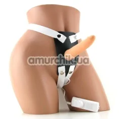 Страпон з вібрацією Vibrating Slender Penis Harness - Фото №1