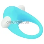 Виброкольцо Lit-Up Silicone Stimu-Ring 6, бирюзовое - Фото №1