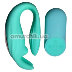 Вибратор Passion Play Rabbit Couple Vibe With Remote, бирюзвый - Фото №1