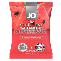 Оральный лубрикант JO H2O Watermelon - арбуз, 5 мл - Фото №1