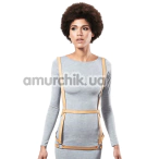 Портупея Bijoux Indiscrets Maze Arrow Dress Harness, бежева - Фото №1