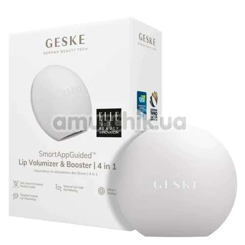 Устройство для увеличения объема губ Geske Lip Volumizer & Booster Small 4 in 1, белое