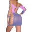 Платье Star Night Sensual Off Shoulder Mini Dress, розово-фиолетовое - Фото №3