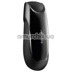 Мастурбатор з вібрацією Satisfyer Men Vibration + Connect App, чорний - Фото №1