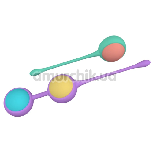 Набор вагинальных шариков Party Color Toys Boly, радужный