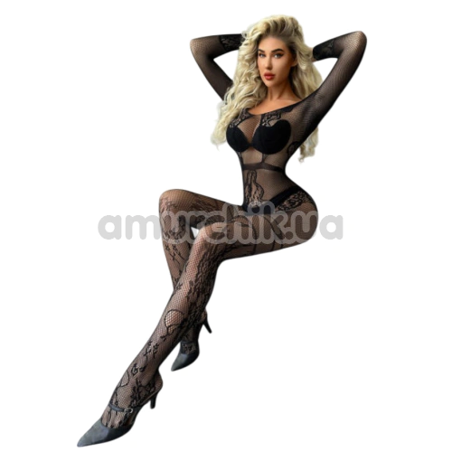 Комбінезон Star Night Forest Net Bodystocking, чорний