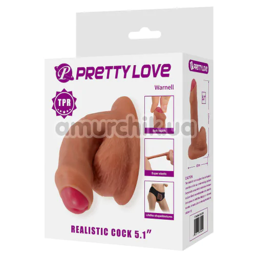 Фаллоимитатор для FTM Pretty Love Warnell, телесный