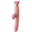 Вибратор с вакуумным стимулятором и подогревом Zalo Rose Rabbit Vibrator, розовый - Фото №1