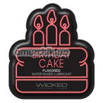Оральный лубрикант Wicked Birthday Cake - торт с кремом, 3 мл - Фото №1