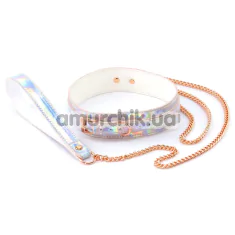 Ошейник с поводком  Cosmo Bondage Collar & Leash, радужный - Фото №1