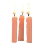 Набор свечей в виде пенисов Fun Novelties Birthday Party Candle, телесные - Фото №2