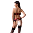 Комплект Passion Free Your Senses Scarlet Set, червоно-чорний: бюстгальтер-топ + трусики-стрінги + пояс для панчіх - Фото №2