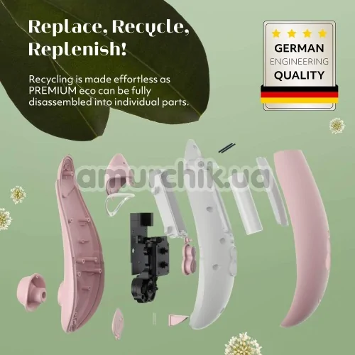Симулятор орального сексу для жінок Womanizer The Original Premium ECO, рожевий