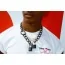 Металлические наручники Tom of Finland Locking Chain Cuffs, серебряные - Фото №6