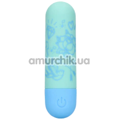 Кліторальний вібратор Shots S-Line Sweet Vibrating Pussy Bullets I'm Drawn To You, бірюзовий - Фото №1