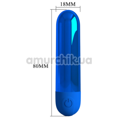 Кліторальний вібратор Pretty Love Kiwi, синій