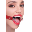 Кляп Ouch! Ring Gag XL With Leather Straps, червоний - Фото №1