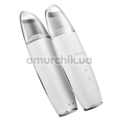 Мікрострумовий скрабер для шкіри обличчя Geske MicroCurrent Skin Scrubber & Blackhead Remover 9 in 1, білий