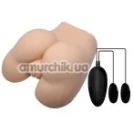 Искусственная вагина и анус с вибрацией Crazy Bull Masturbator Pussy & Anal, телесная - Фото №1
