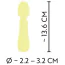 Вібратор Mini Vibrator Cuties 5402492, жовтий - Фото №5