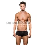 Труси чоловічі Microfiber Striped Low-Rise Trunk, чорні - Фото №1