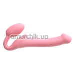 Безремневой страпон Strap-On-Me Silicone Bendable Strap-On S, розовый - Фото №1