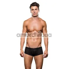 Трусы мужские Microfiber Striped Low-Rise Trunk, черные - Фото №1