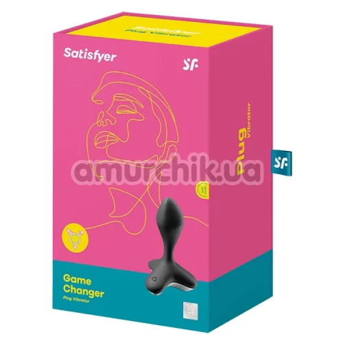 Анальная пробка с вибрацией Satisfyer Game Changer, черная