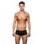 Труси чоловічі Microfiber Striped Low-Rise Trunk, чорні - Фото №1