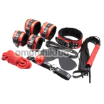 Бондажный набор Bondage Sex Toy Kit, черно-красный - Фото №1