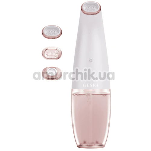 Устройство для очищения кожи лица Geske Aqua-Stream Face Cleanser 8 in 1, кремовое