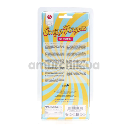 Фалоімітатор Shots S-Line Crazy Fingers Up Yours, тілесний