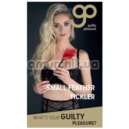Перышко для ласк Guilty Pleasure Small Feather Tickler, красное