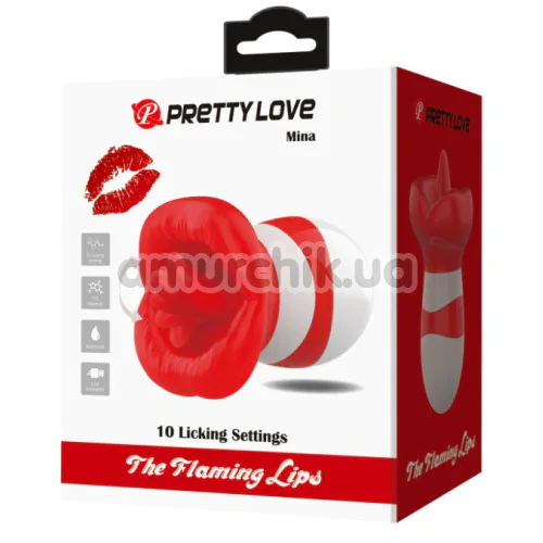 Симулятор орального сексу для жінок Pretty Love The Flaming Lips Mina, червоний