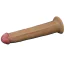 Вибратор с ротацией Dual-Layered Silicone Nature Cock LV410212, телесный - Фото №3