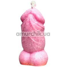 Свічка у вигляді пеніса VidDushi Свічун - малина, рожева - Фото №1