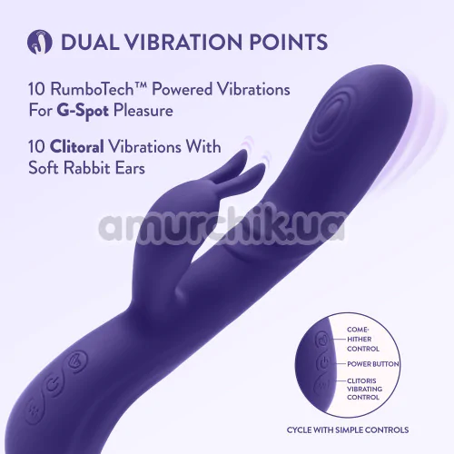 Вибратор Harper Rabbit Vibrator With Dual Stimulation, фиолетовый