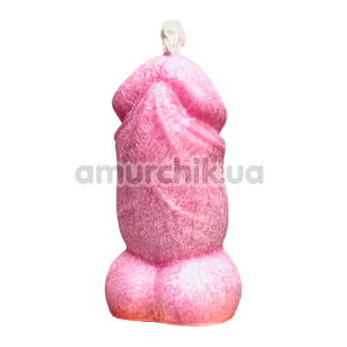 Свічка у вигляді пеніса VidDushi Свічун - малина, рожева - Фото №1