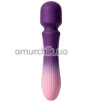 Универсальный вибромассажер Univibe Lune Wand Gentle Wave, розово-фиолетовый - Фото №1