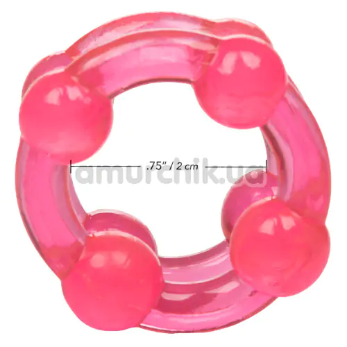 Набір ерекційних кілець Island Rings Double Stackers рожевий, 2 шт