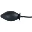 Анальный расширитель без присоски True Black Inflatable Anal Plug, черный - Фото №2