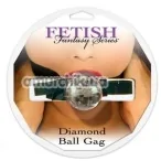 Кляп Diamond Ball Gag, прозорий - Фото №1